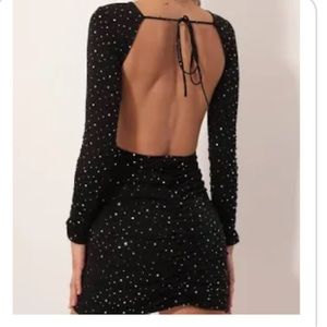 Lucy in the sky black dress XS